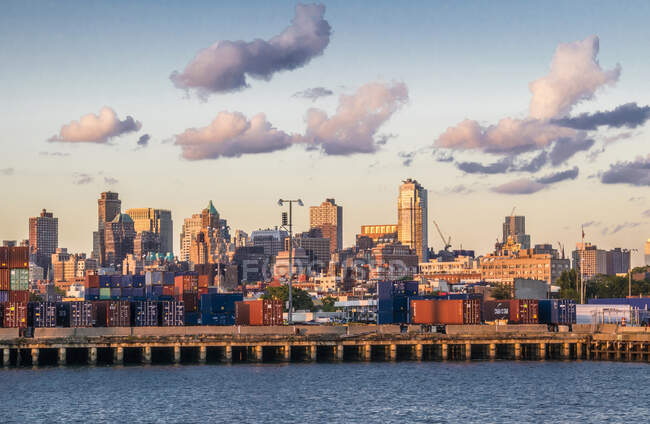 USA, New York, Jersey City commercial port — Stock Photo