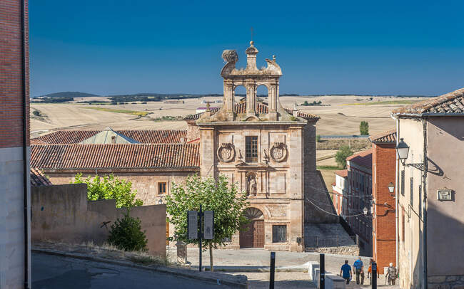 España, Comunidad autónoma de Castilla y León, provincia de Burgos, Lerma, Monasterio de Santo Domingo (siglo XVII)) - foto de stock