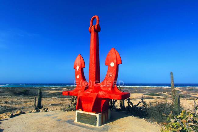 Dutch Antilles. Aruba. San Nicolas. All seamen. — Stock Photo