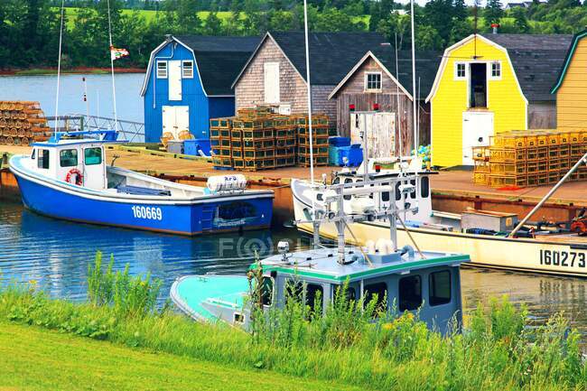 Canada, Prince Edward Island. Fishing harbor. New London. — Stock Photo