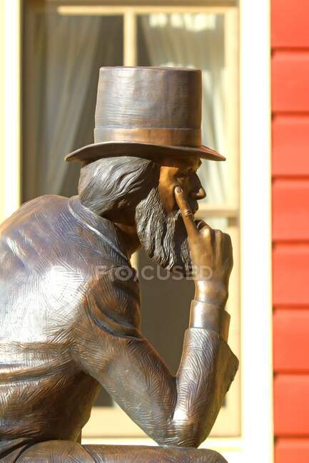Canadá, Isla del Príncipe Eduardo. Charlottetown. escultura del Padre de la Confederación William Henry Pope - foto de stock