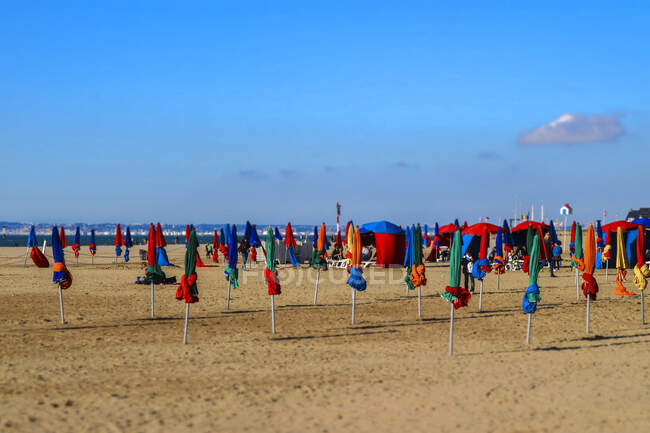 France, Normandie, Calvados, Deauville plage — Photo de stock