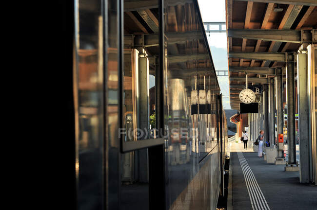 Suiza, cantón de Berna, Región de Hight-Simmental, Estación de Gstaad - foto de stock