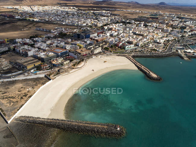 Espagne, Canaria Islands, Fuerteventura.Puerto del Rosario — стоковое фото