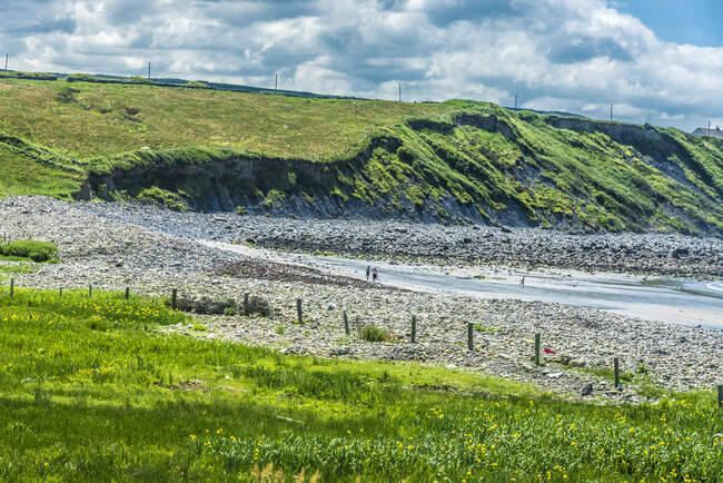 Europa, República de Irlanda, Condado de Clare, costa entre Spanish Point y Lahinch - foto de stock