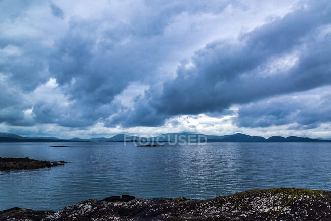 Ирландская Республика, графство Керри, Иверагх-Панорама, Океан Керри, морской пейзаж — стоковое фото
