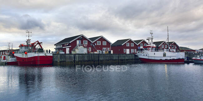 Europe, Norway, Nordland, Bodo.Fishboats, bodo harbour — Stock Photo