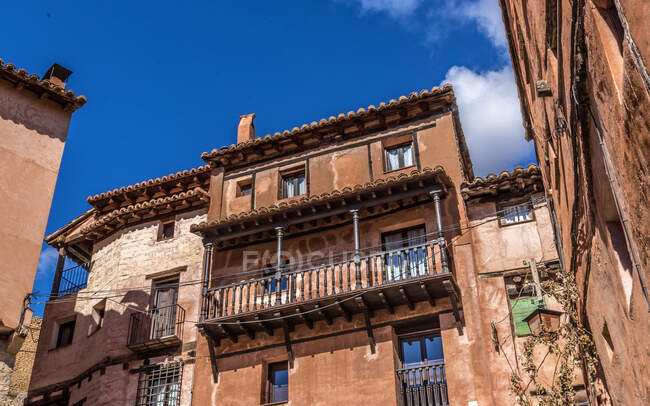 España, Comunidad Autónoma de Aragón, Provincia de Teruel, Albarracin vilage - foto de stock