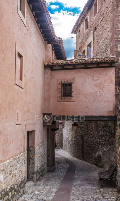 España, Comunidad Autónoma de Aragón, Provincia de Teruel, Albarracin vilage - foto de stock