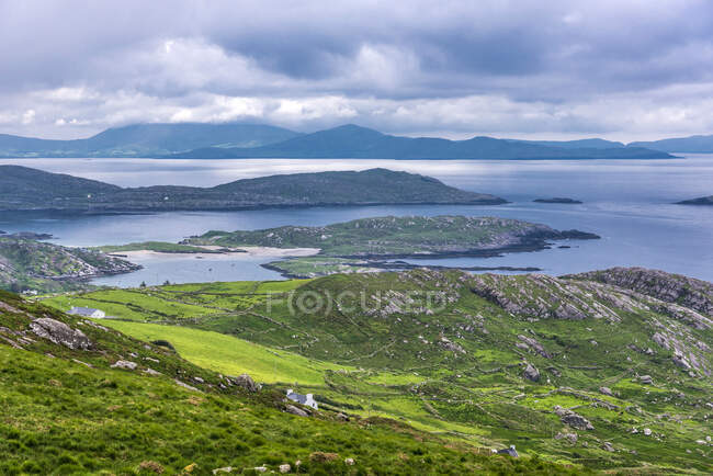 Ирландская Республика, графство Керри, Иверагх-Панорама, оф Керри, пейзаж — стоковое фото