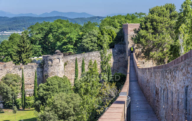 Espanha, Catalunha, muralhas de Girona — Fotografia de Stock