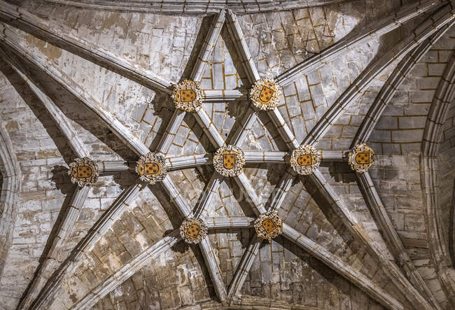 Spain, Autonomous Community of Castilla-La Mancha, Cuenca, keystones in the Cathedral of Santa Maria and San Giuliano (12th-18th centuries) (UNESCO World Heritage) — Stock Photo