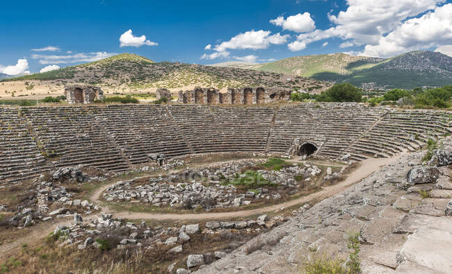 Turquía, sitio arqueológico romano afrodisíaco, estadio (siglo I) (Patrimonio de la Humanidad por la UNESCO)) - foto de stock