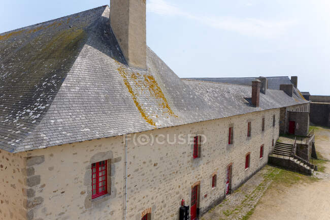 Europa, Francia, Bretaña, Morbihan, Port Louis, la Citadelle - foto de stock