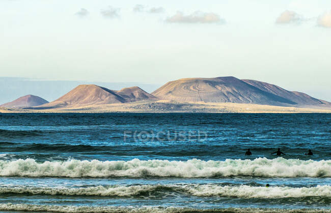 Spain, Canary Islands, Lanzarote Island, seaside landscape — Stock Photo