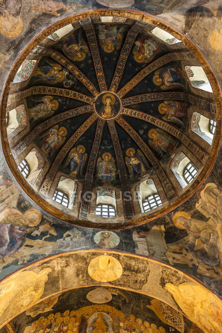 Turquia, Istambul, igreja bizantina do Santo Salvador em Chora, genealogia de Maria (Património Mundial da UNESCO) — Fotografia de Stock