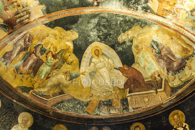 Turquie, Istanbul, église byzantine du Saint Sauveur à Chora, Anastasis (Patrimoine mondial de l'UNESCO) — Photo de stock