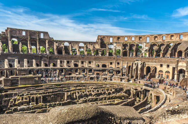 Europa, Italia, Roma, Quartiere del Foro, Colosseo (I secolo, dagli imperatori romani Vespasiano e Tito) — Foto stock