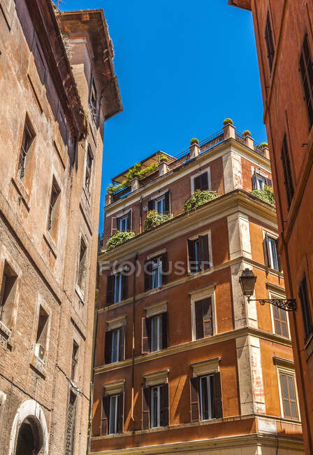 Italy, Rome, Piazza Navona district, buildings — Stock Photo