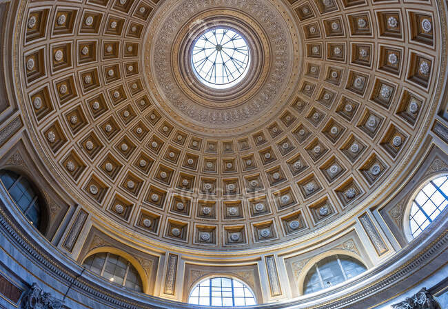 Italy, Rome, Vatican City, Vatican Museums, Pio Clementino Museum, Round Room Rotunda — Stock Photo