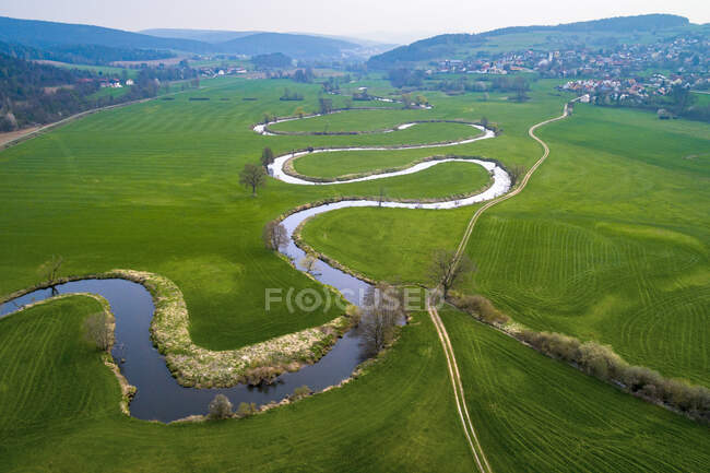 Europe, Germany, Baviara, Jgendorf, Vils river — Stock Photo