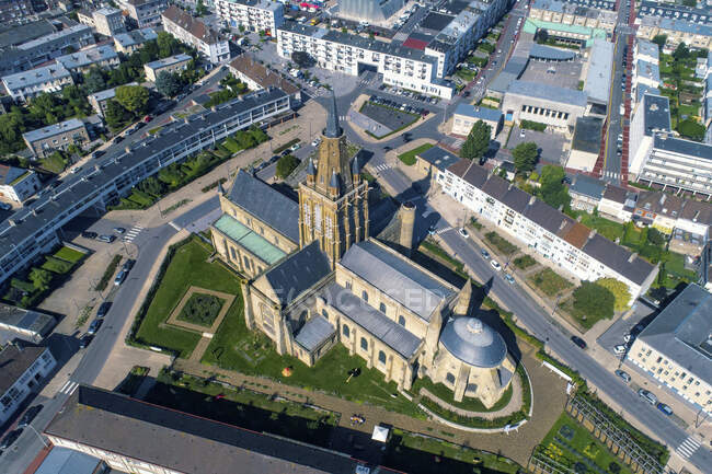 France, Hauts de France, Pas-de-Calais,. Calais Notre Dame church — Stock Photo