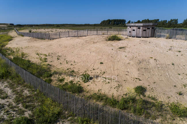 France, Hauts de France, Pas-de-Calais,. La Lande is now an natural area wher ther was migrants camp call — Stock Photo