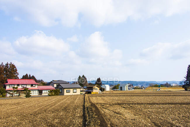 Rikuchunakano village. Along the Michinoku Coastal Trail, Tohoku, Honshu, Japan. — Stock Photo