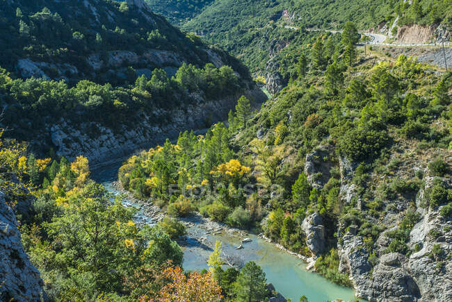 España, Aragón, rio Gallego - foto de stock