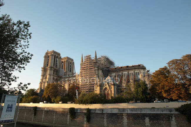 Francia, Parigi, 4 ^ distretto, Notre-Dame dopo l'incendio (settembre 2019)). — Foto stock