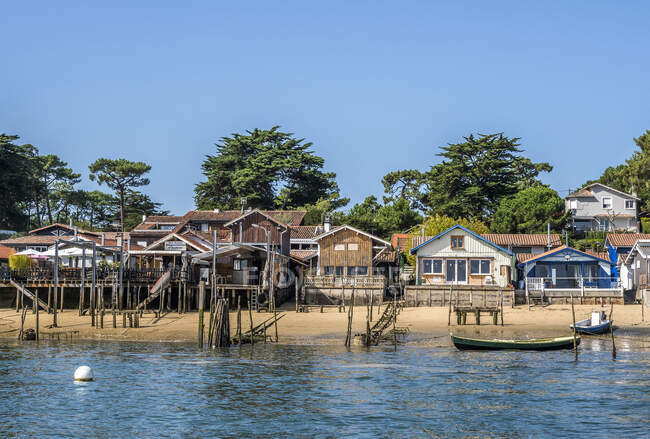 France, Arcachon bay, Cap Ferret, oyster village of Canon — Stock Photo