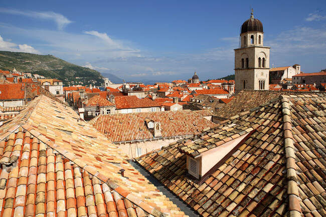 Croácia, Dalmácia, Dubrovnik view — Fotografia de Stock