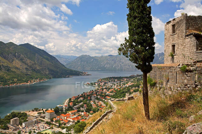 Montenegro, Kotor e la baia di Kotor — Foto stock