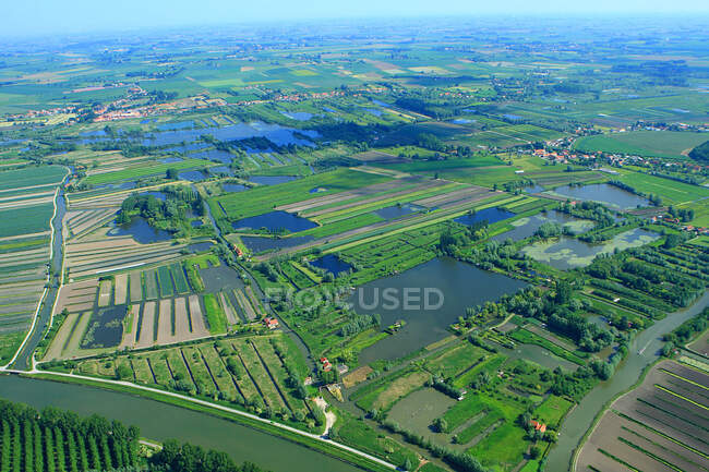 France, Pas-de-Calais, Audomarois marsh, Clairamarais — Stock Photo