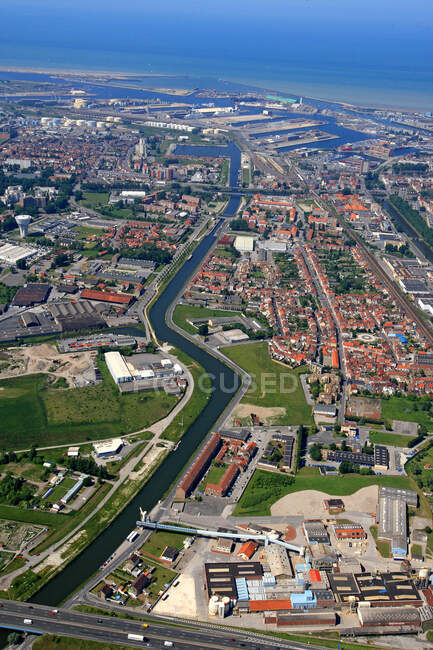 France, Nord, Dunkirk top view — Stock Photo