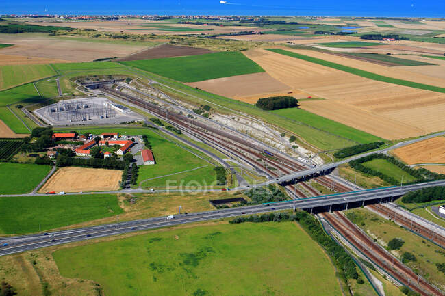 Francia, Pas-de-Calais, Eurotunnel — Foto stock