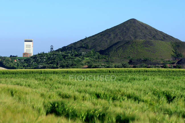 France, Pas-de-Calais, Lewarde, tailings — Stock Photo