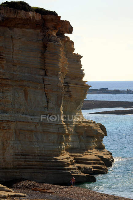 Кипр, крышка Drepano, вид на скалы — стоковое фото