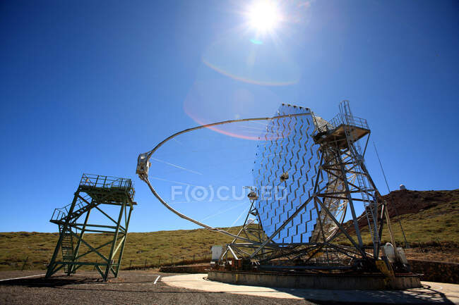España, Islas Canarias, La Palma, Roque de los Muchachos, telescopio MAGIC - foto de stock