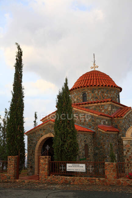 Chipre, Larnaca, capela puro mosteiro de Stavrovouni — Fotografia de Stock