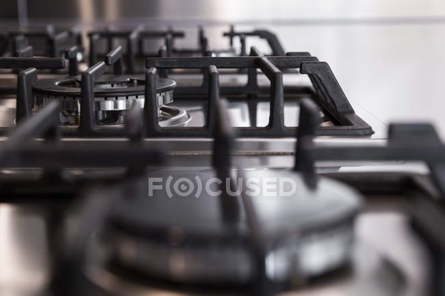 Détail des cuisinières à gaz — Photo de stock