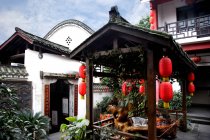 Старе старовинний вуличний дворик в Чунцін, Китай, Азія — стокове фото