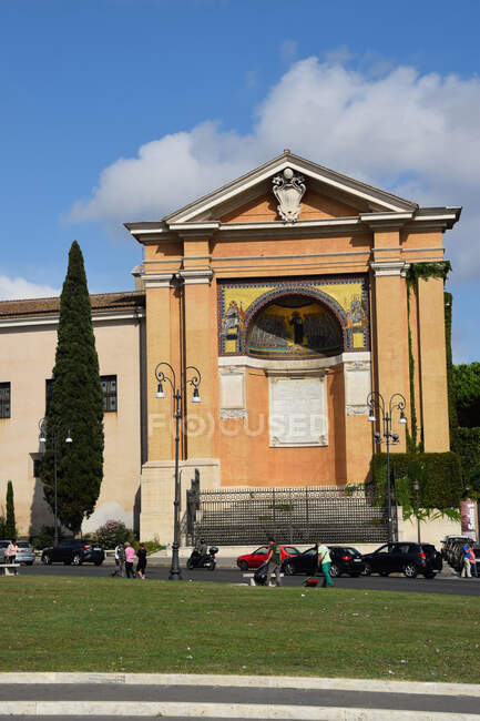San Lorenzo in Palatio ad Sancta Sanctorum on Piazza di Porta San Giovanni next to St. John Basilica in the city of Rome, Italy — Stock Photo