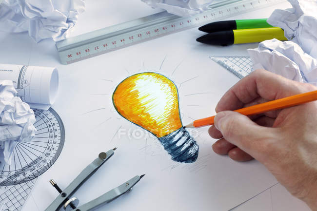 Avere un'idea brillante — Foto stock