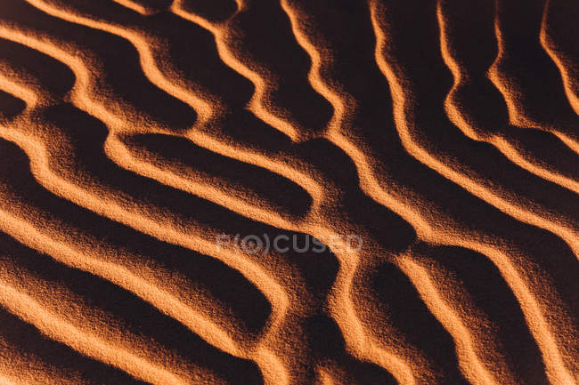 Belles vagues de sable dans le désert de merzouga, Maroc — Photo de stock