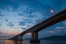 Zhejiang Hou cross-sea bridge in Shanxi Province, China — Stock Photo
