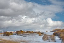Hermoso paisaje de invierno en Mongolia Interior - foto de stock
