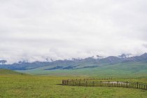 Increíble paisaje en los pastizales de Nalati en xinjiang - foto de stock