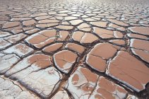 Full frame view of dry cracked ground at Xinjiang kashgar — Stock Photo