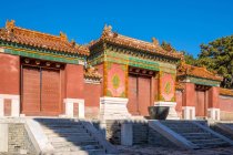 Arquitectura antigua en las tumbas de Qing del este, Zunhua, Hebei, China - foto de stock